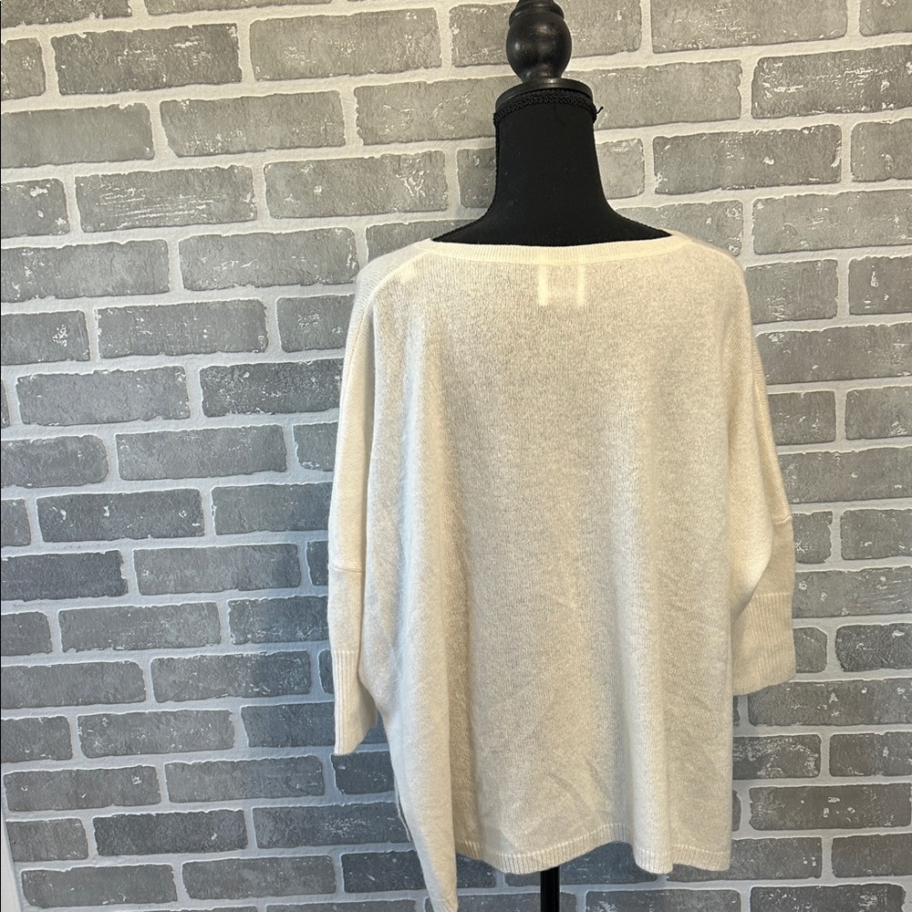 Allude 100% Cashmere Oversized Cream Sweater Size S Luxury Minimalist Luxury - Picture 5 of 14